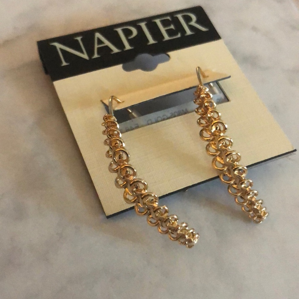 Napier gold colored earrings